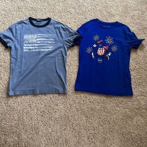 🇺🇸 2 Kids Size 10/12 USA Shirts 🇺🇸